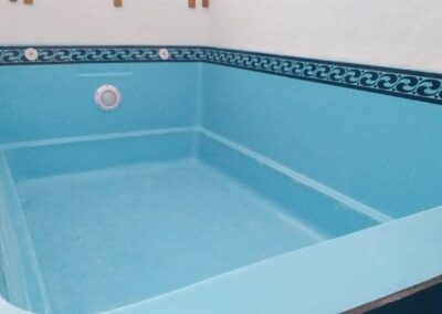 piscina de poliéster con vinilo