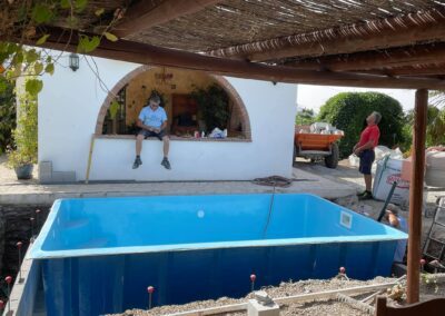 piscina de poliéster - 4,5x2,5m